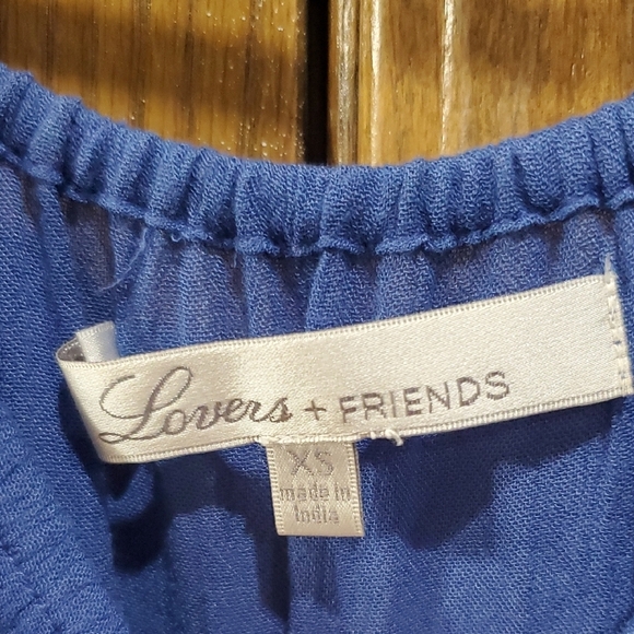 Lovers + Friends Blue and White Embroidered Carmella Romper - Picture 4 of 12